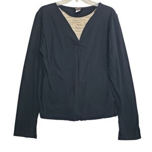 Harley Davidson Women's XXL Black Long Sleeve Blouse